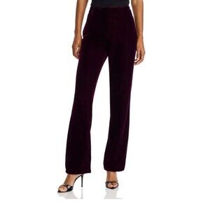 NWT Steve Madden Mercer Velvet Pants In Wine Size Small